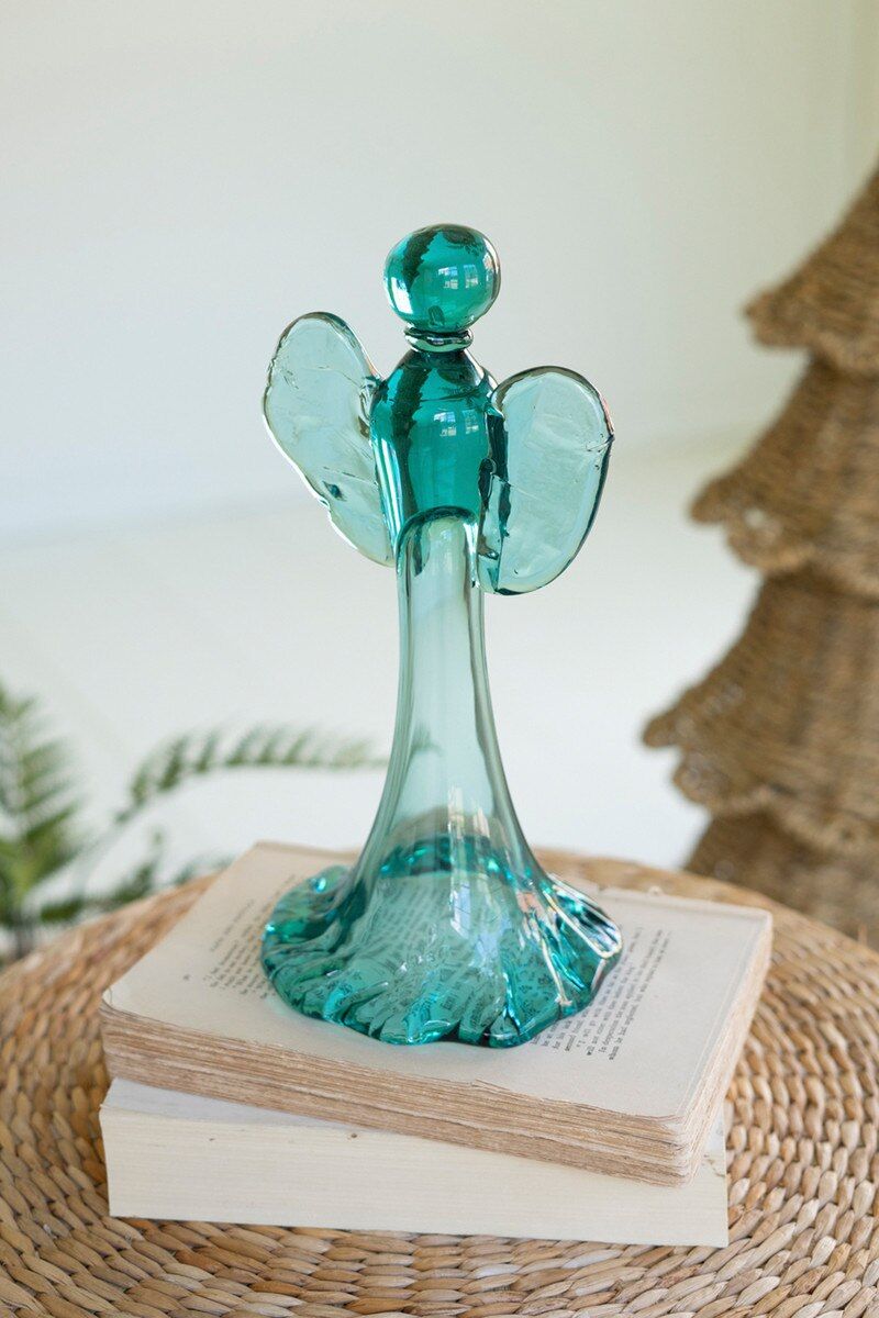 Recycled Glass Angel Recycled Glass Angel
