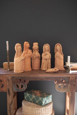 S/6 Terracotta Nativity Sculptures