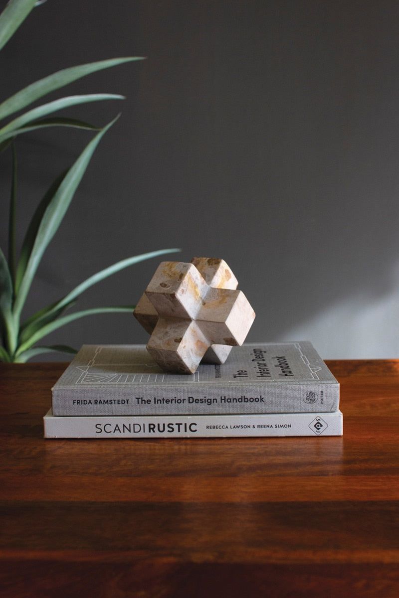 Capri Beige Marble Jack Scuplture Capri Beige Marble Jack Scuplture