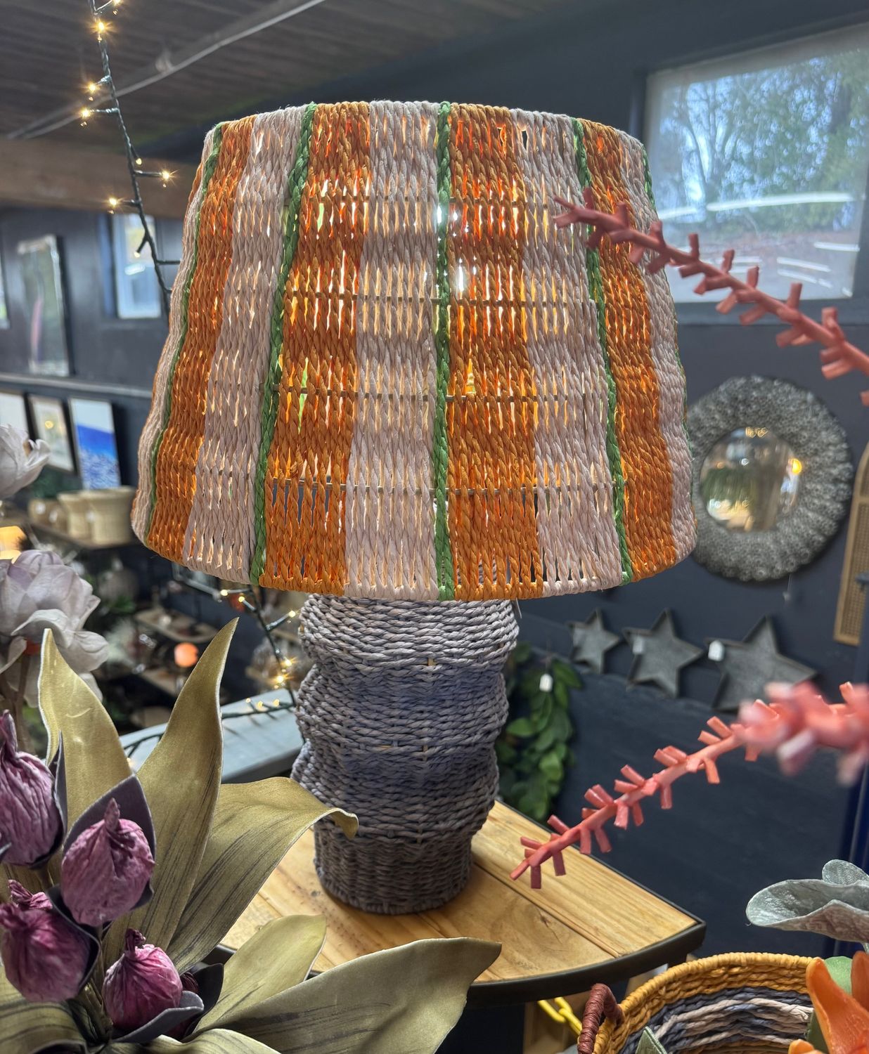 Recycled Paper Rope & Iron Table Lamp Recycled Paper Rope & Iron Table Lamp