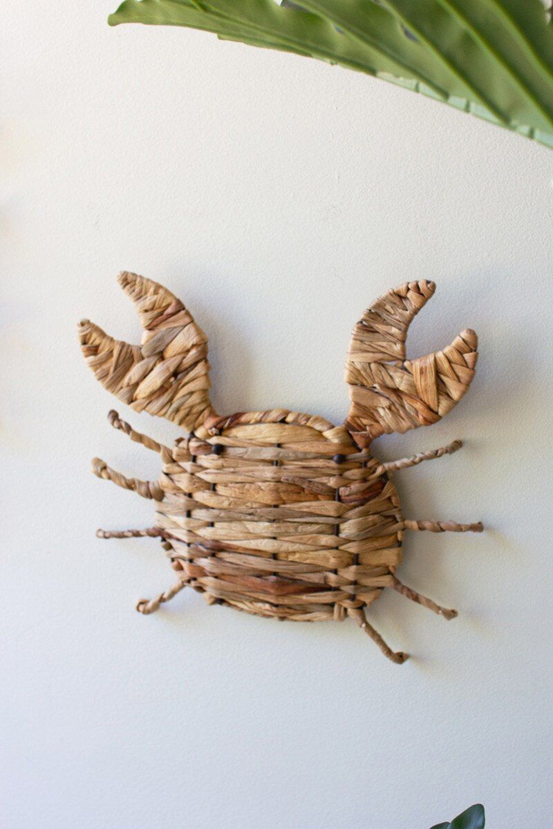 Seagrass Wall Hanging - Crab