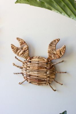 Seagrass Wall Hanging - Crab