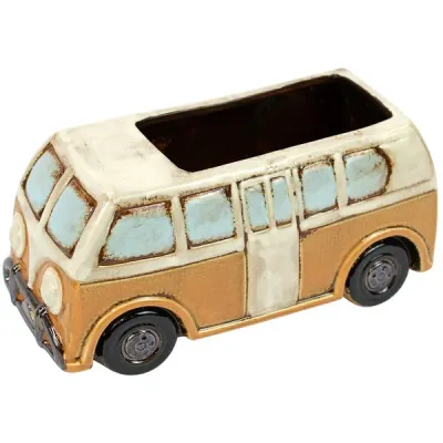 Ceramic Yellow Van Planter