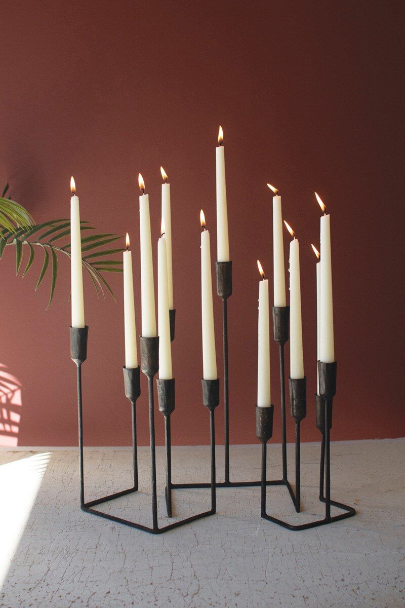 S/3 Multi Taper Rustic Candelabras