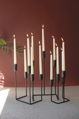 S/3 Multi Taper Rustic Candelabras