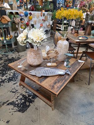 Square Recycled Wood Coffee Table - 36" X 36" Square Recycled Wood Coffee Table - 36" X 36"