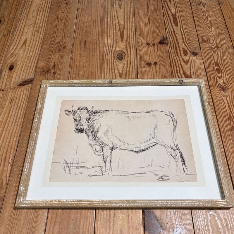 Cow Print Under Glass I Cow Print Under Glass I