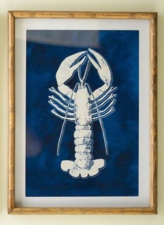 Crustation Print Under Glass - Lobster