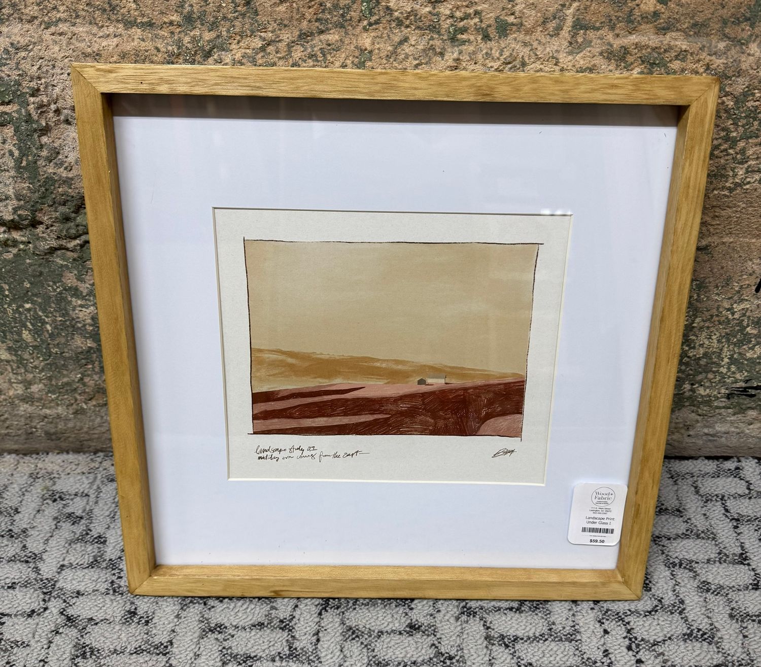 Landscape Print Under Glass I