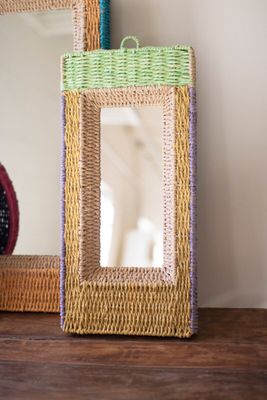 Recycled Paper Framed Mirror Rectangle