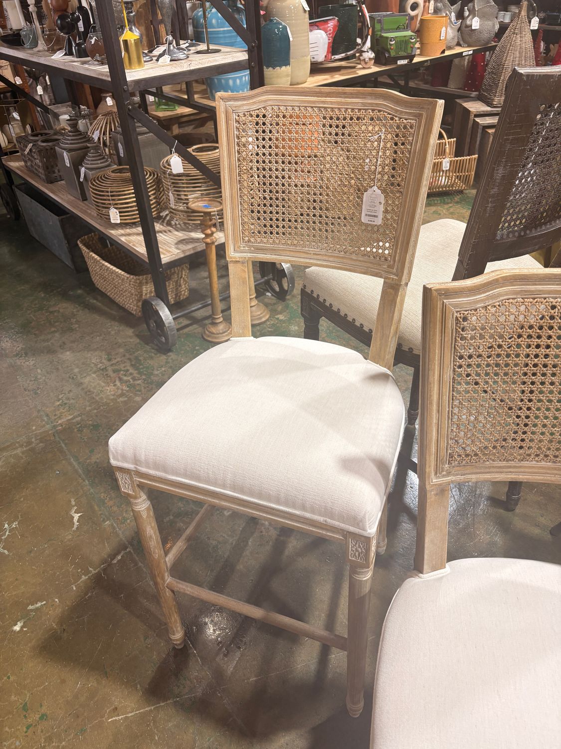 Camille Bar Stool - Washable White