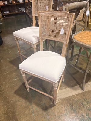 Camille Counter Stool - Washable White