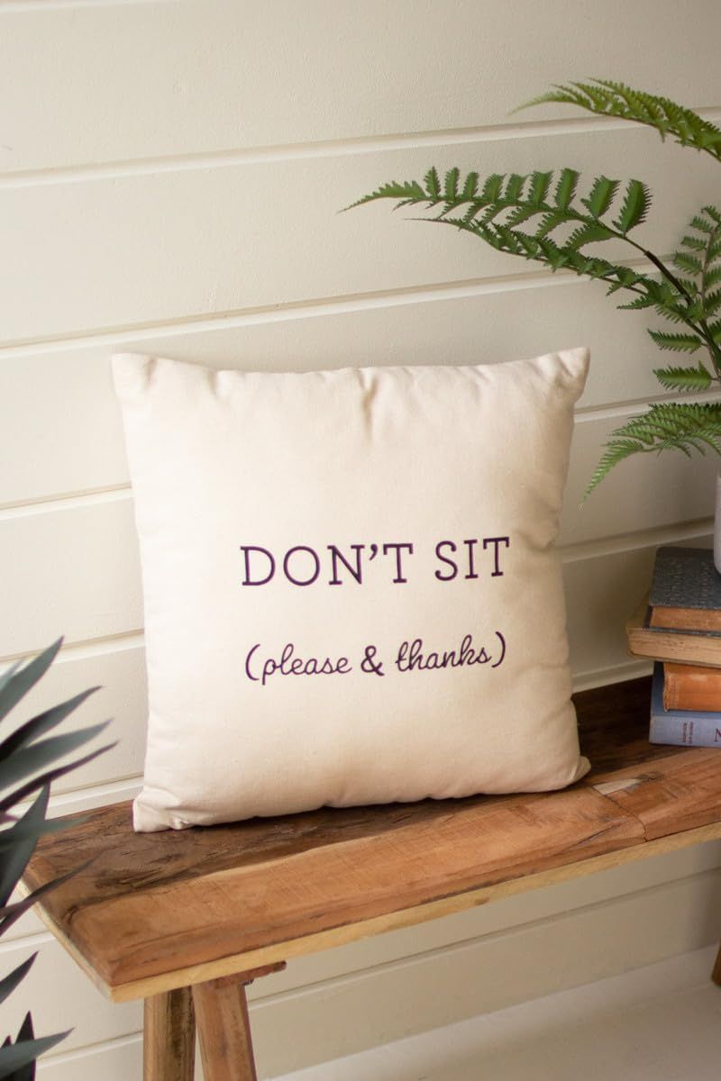 Don't Sit - Please &amp; Thanks - Pillow