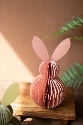 Paper Accordion Bunny - Pink Paper Accordion Bunny - Pink