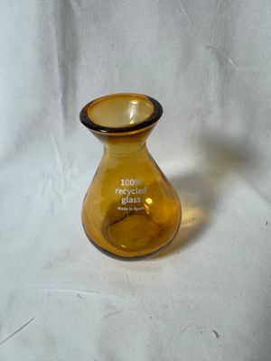 4" Mini Glass Vase Gold 4" Mini Glass Vase Gold