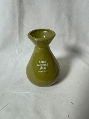 4"Mini Recycled Glass Vase Olive 4"Mini Recycled Glass Vase Olive
