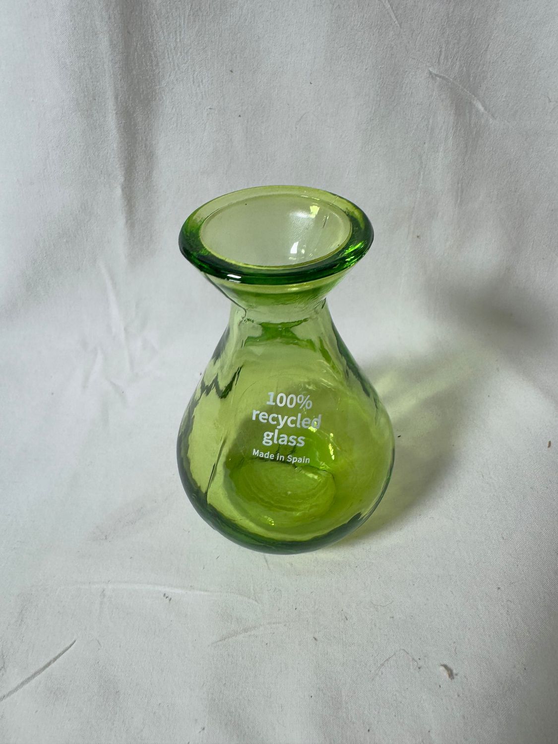 4" Mini Glass Vase Lt Green