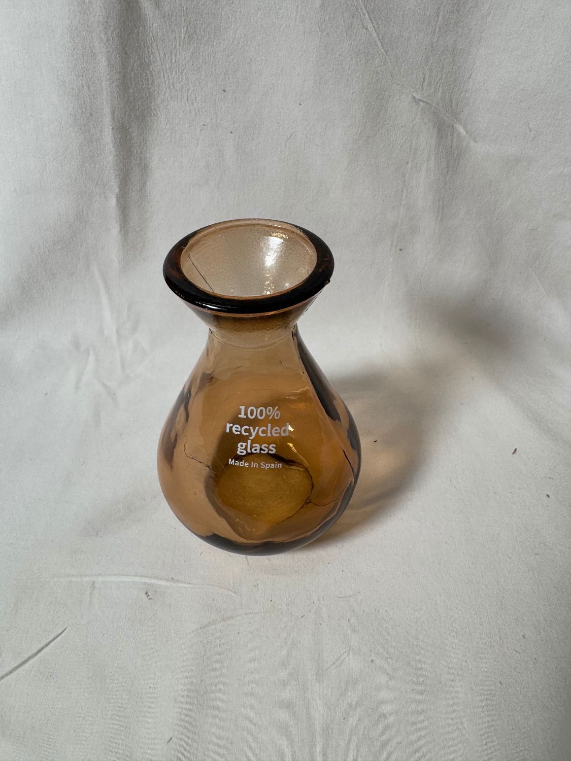 4" Mini Glass Vase Brown