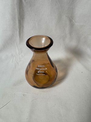 4" Mini Glass Vase Brown 4" Mini Glass Vase Brown
