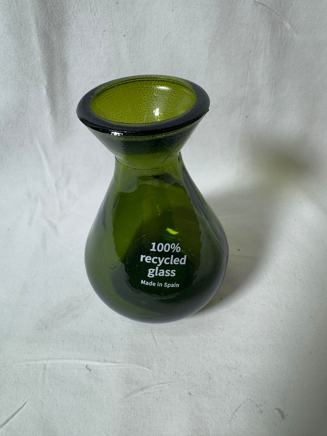 4" Mini Glass Vase Green