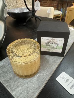Champagne Toast - Bezel Cut Champagne Glass Candle 8oz