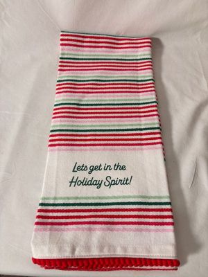 Holiday Spirit Printed Dishtowel Holiday Spirit Printed Dishtowel