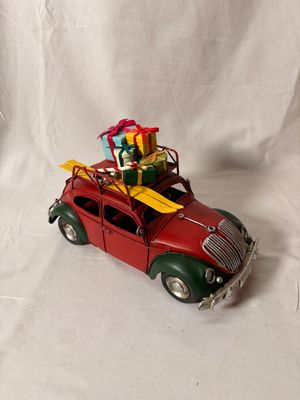 Vintage Red Beetle w/Presents