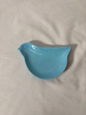 Ceramic Bird Dish Aqua