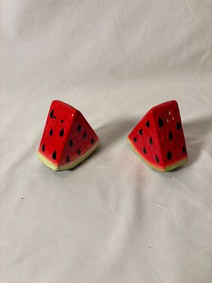 Watermelon Salt &amp; Pepper Shakers