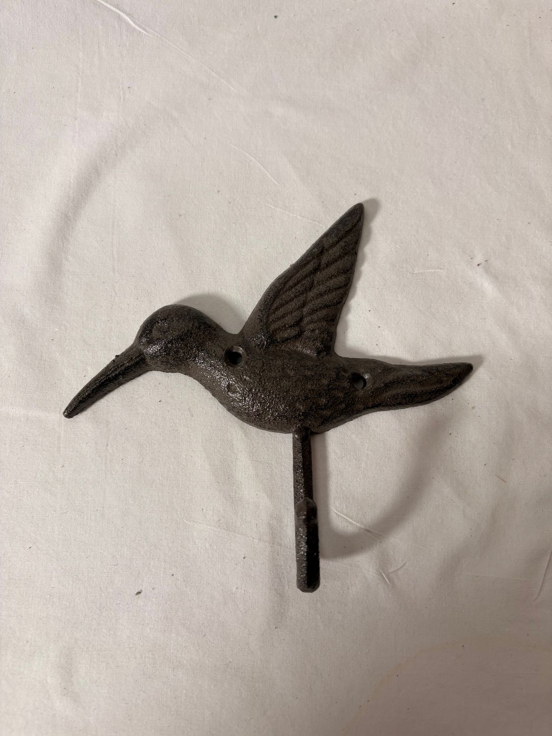 Cast Iron Hummingbird Wall Hook Cast Iron Hummingbird Wall Hook