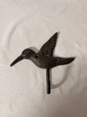 Cast Iron Hummingbird Wall Hook Cast Iron Hummingbird Wall Hook