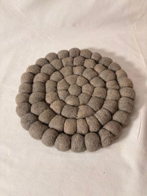 Wool Felt Trivet Beige