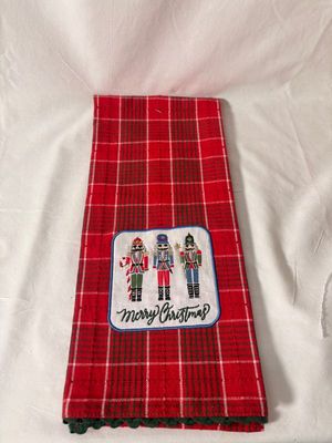 Merry Nutcrackers Embellished Dishtowel Merry Nutcrackers Embellished Dishtowel