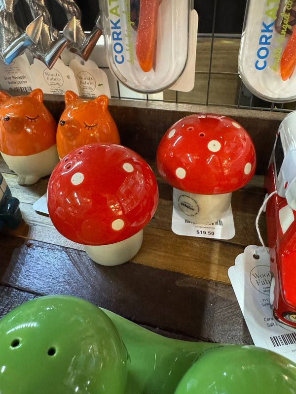 Toadstool Salt &amp; Pepper Shakers
