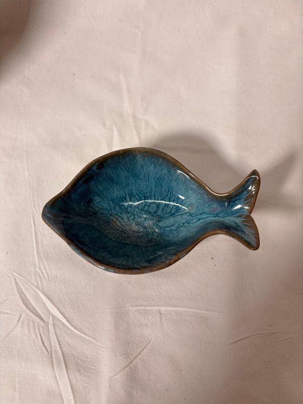 Ceramic Fish Snack Dish Ceramic Fish Snack Dish