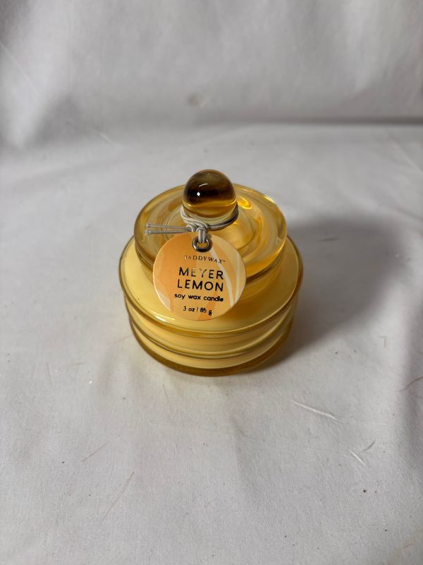 Meyer Lemon Soy Wax Candle in Glass Jar 3oz