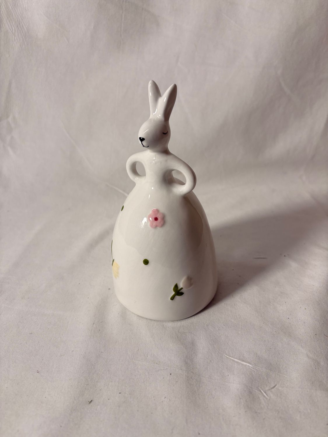 6.5" Ceramic Easter Bunny Figurine White