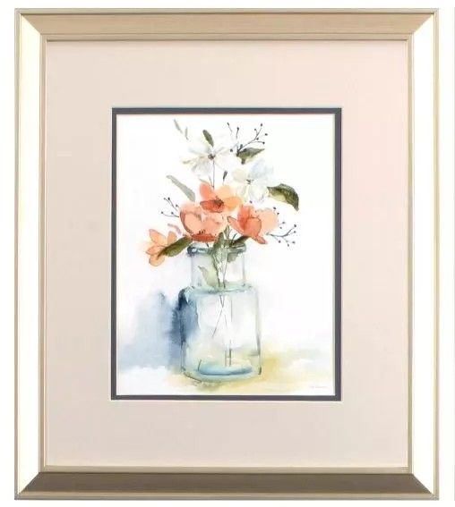 Simple Blossoms I  17x15