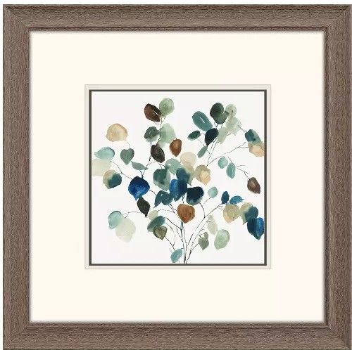 Blue Leaves Branch II  23x23