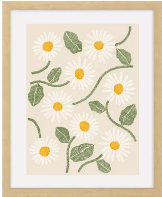 Embroidery Florals IIA  21x17