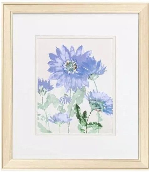 Blue Blooms II  17x15