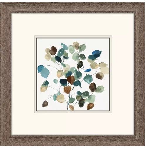 Blue Leaves Branch I  23x23