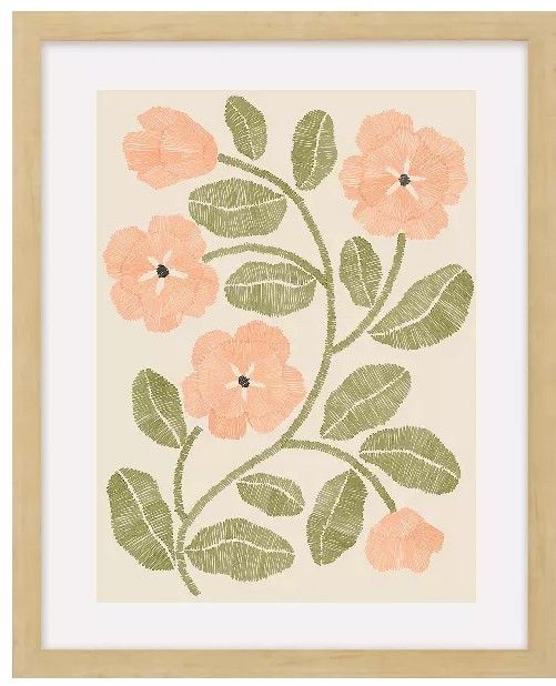 Embroidery Florals IIB 21x17 Embroidery Florals IIB 21x17