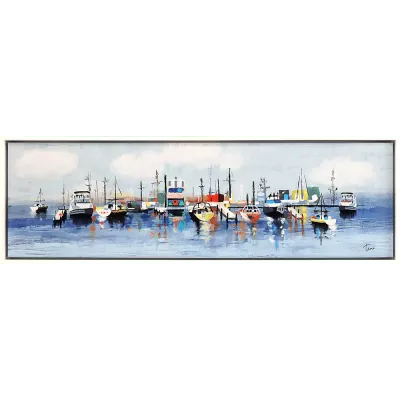 Marina in the Fog  16x51