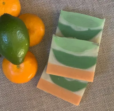 All Natural Soap - Lime Basil Mandarin