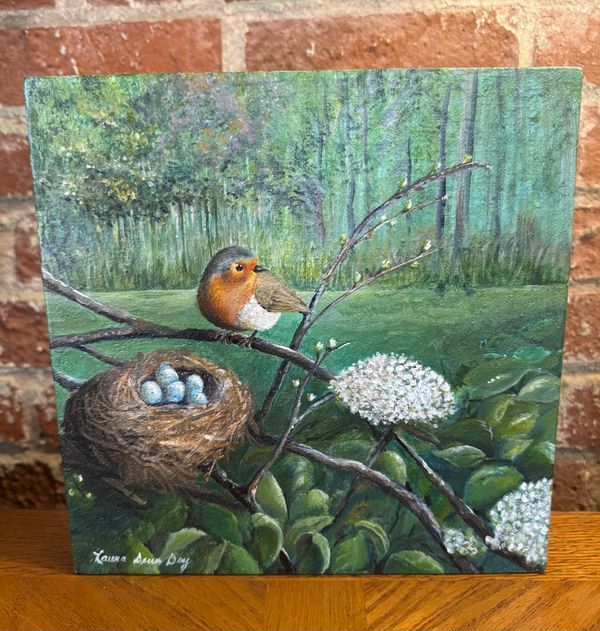 Storybook Robin - 10" x 10"T