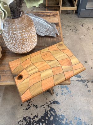 Checker Cutting Board - Poplar 12" x 18"T