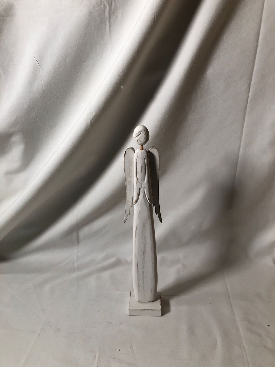 Wooden White Angel Sm Wooden White Angel Sm