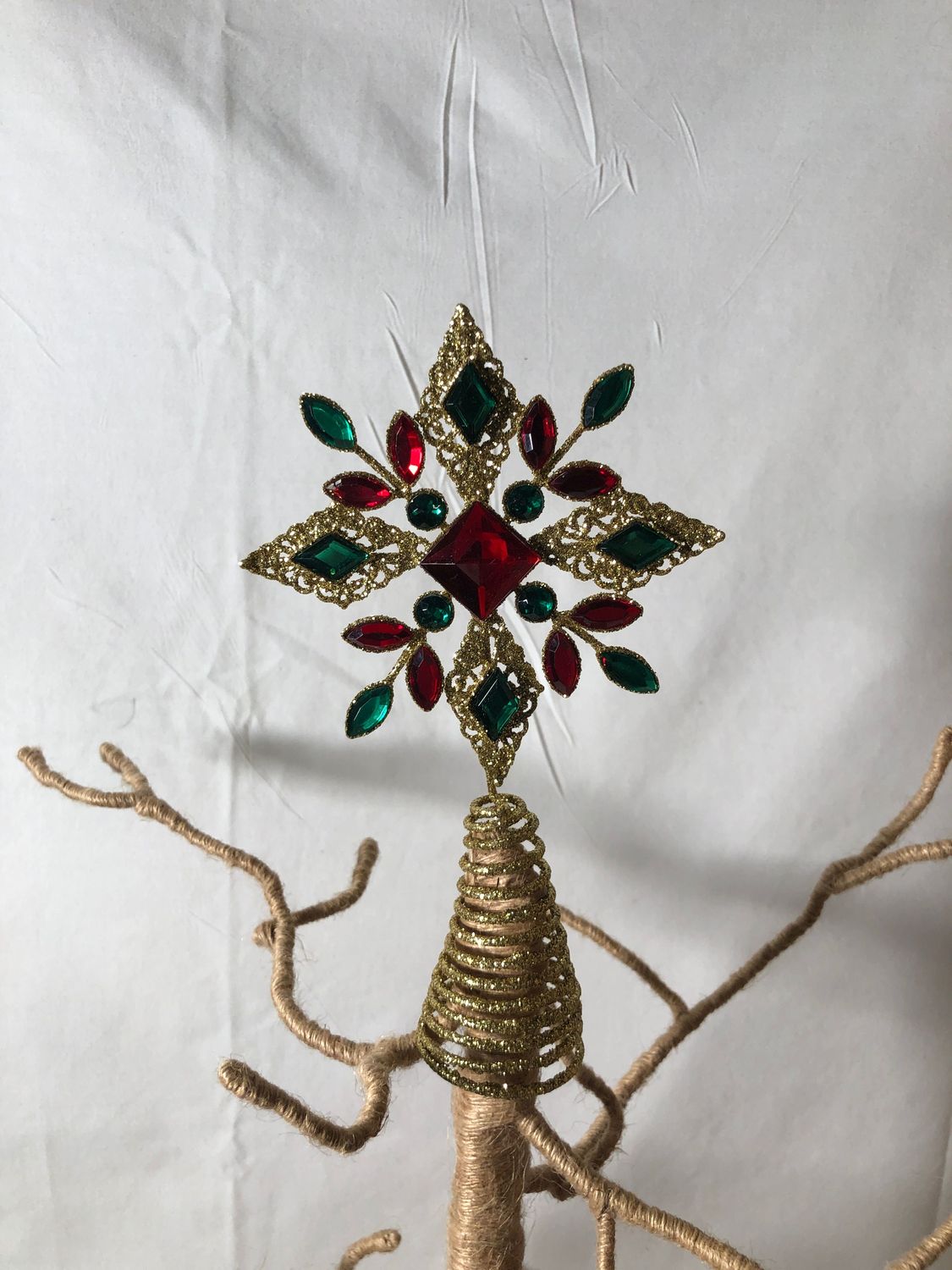 Bejeweled Gold Glitter Mini Tree Sm