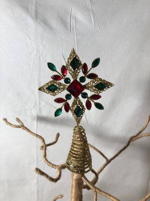 Bejeweled Gold Glitter Mini Tree Sm